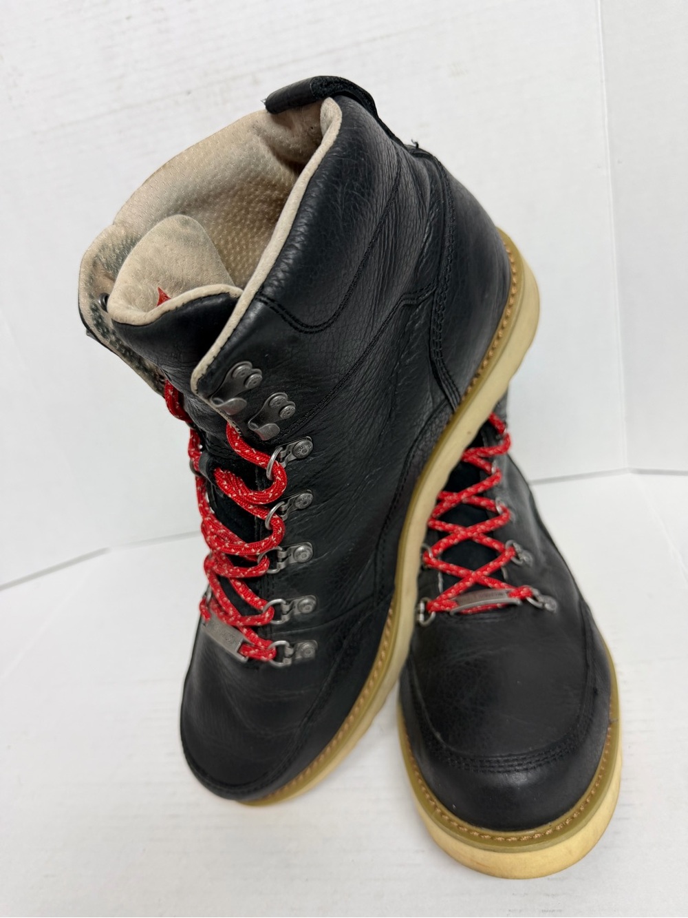 Harley Davidson Men's Salter Black Leather Motorcycle Boots D93647 Size 12 Guc View 4